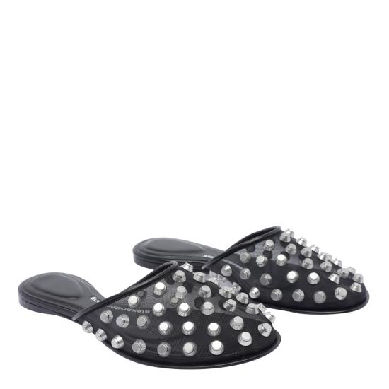 25SS 알렉산더 왕 뮬/슬리퍼 30225M006 001 Black - ALEXANDER WANG