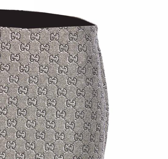 25SS 구찌 미디 스커트 808246 ZARWY1018 Grey - GUCCI