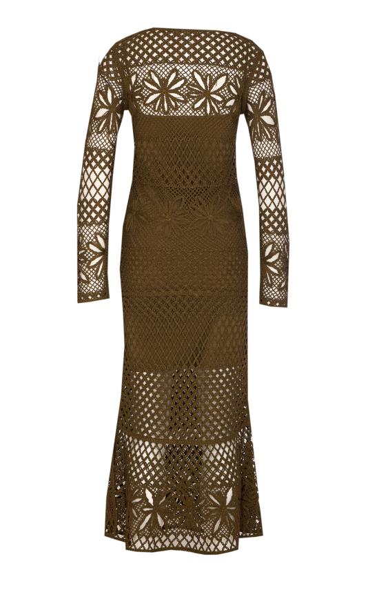 25SS 핑코 미디 원피스 104731 A2FFX26 Green - PINKO