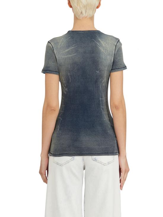 25SS 디젤 반팔 티셔츠 LA179940HJBE01 Light blue - DIESEL