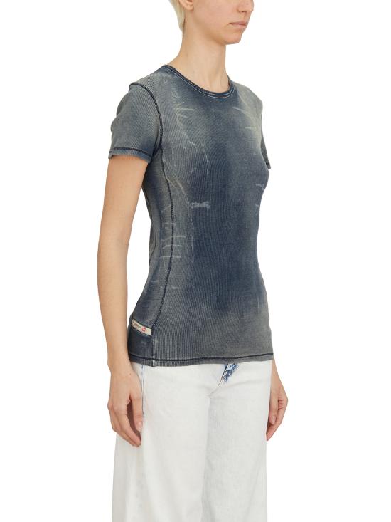 25SS 디젤 반팔 티셔츠 LA179940HJBE01 Light blue - DIESEL