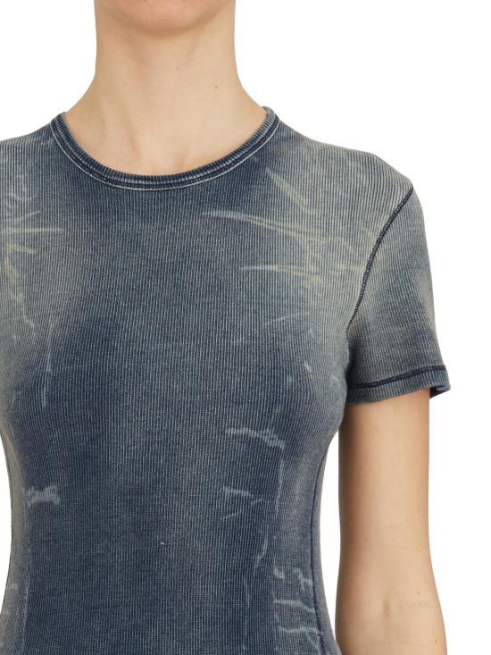 25SS 디젤 반팔 티셔츠 LA179940HJBE01 Light blue - DIESEL