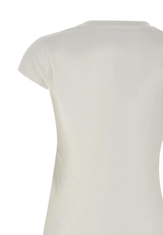 25SS 엘리자베타프랜치 반팔 티셔츠 MA00451E2 270 White - ELISABETTA FRANCHI