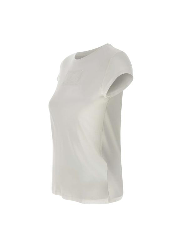 25SS 엘리자베타프랜치 반팔 티셔츠 MA00451E2 270 White - ELISABETTA FRANCHI