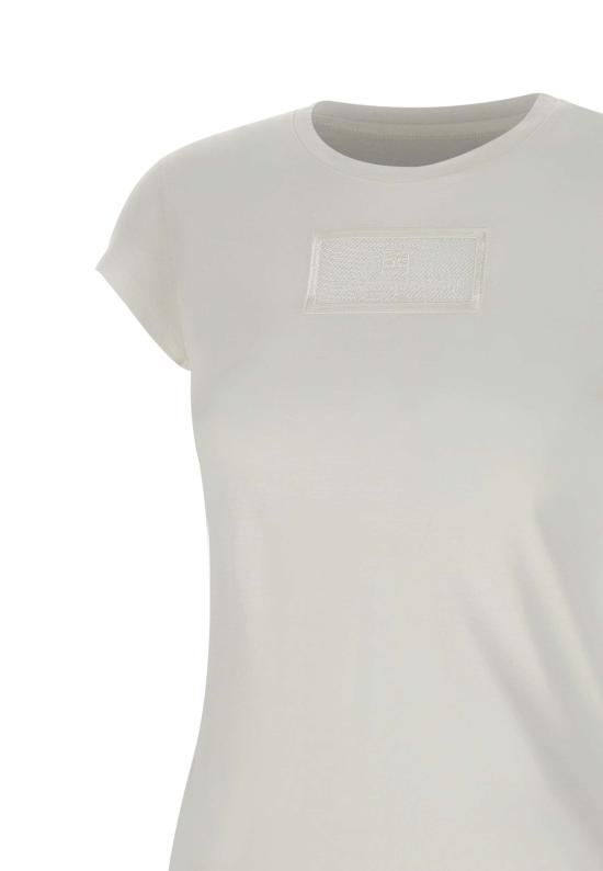 25SS 엘리자베타프랜치 반팔 티셔츠 MA00451E2 270 White - ELISABETTA FRANCHI