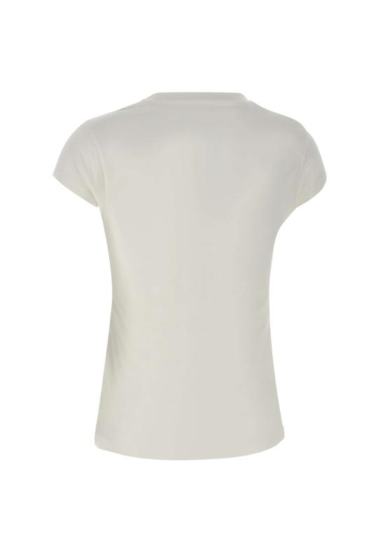 25SS 엘리자베타프랜치 반팔 티셔츠 MA00451E2 270 White - ELISABETTA FRANCHI