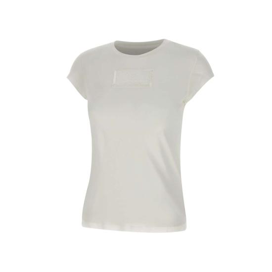 25SS 엘리자베타프랜치 반팔 티셔츠 MA00451E2 270 White - ELISABETTA FRANCHI