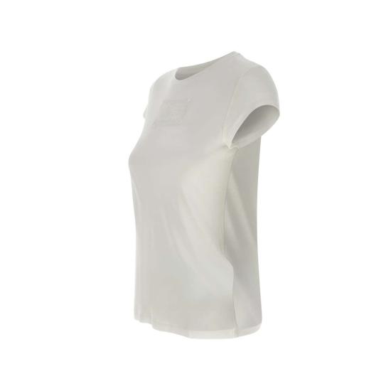 25SS 엘리자베타프랜치 반팔 티셔츠 MA00451E2 270 White - ELISABETTA FRANCHI