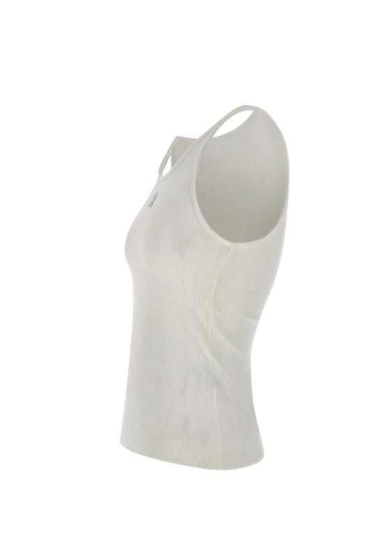 25SS 파코라반 민소매 티셔츠 25PJTE168CO0557 P100 White - PACO RABANNE