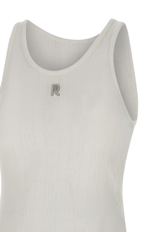 25SS 파코라반 민소매 티셔츠 25PJTE168CO0557 P100 White - PACO RABANNE