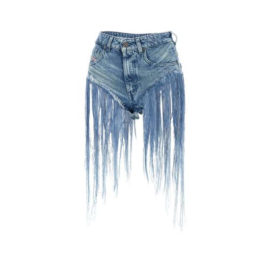 25SS 디젤 숏팬츠 A18145 0CMBM01 Blue - DIESEL