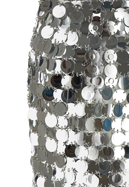 24FW 파코라반 숏 스커트 19EIJU010PS0133 P040 Silver - PACO RABANNE