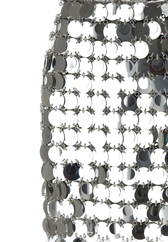 24FW 파코라반 숏 스커트 19EIJU010PS0133 P040 Silver - PACO RABANNE
