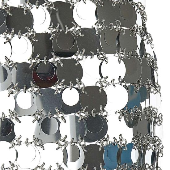 24FW 파코라반 숏 스커트 19EIJU010PS0133 P040 Silver - PACO RABANNE