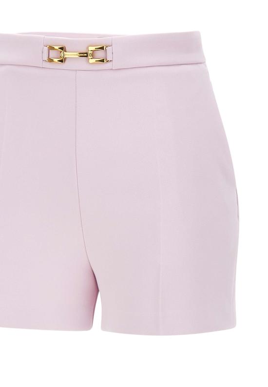 25SS 엘리자베타프랜치 / 여성 클램프 앤 플랩 크레이프 숏팬츠 SH00751E2 544 Pink BPG - ELISABETTA FRANCHI