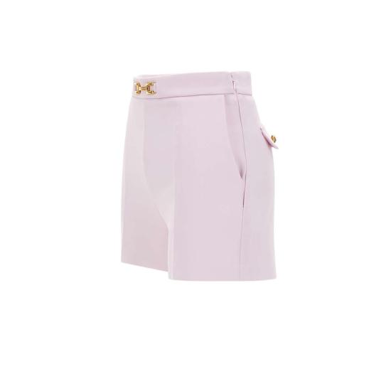 25SS 엘리자베타프랜치 / 여성 클램프 앤 플랩 크레이프 숏팬츠 SH00751E2 544 Pink BPG - ELISABETTA FRANCHI