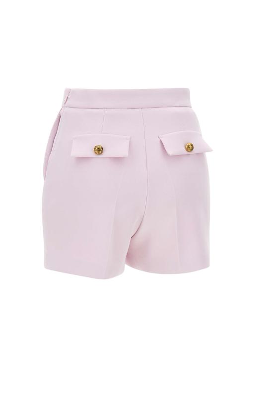 25SS 엘리자베타프랜치 / 여성 클램프 앤 플랩 크레이프 숏팬츠 SH00751E2 544 Pink BPG - ELISABETTA FRANCHI