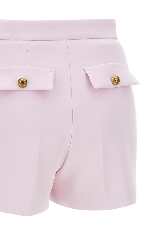 25SS 엘리자베타프랜치 / 여성 클램프 앤 플랩 크레이프 숏팬츠 SH00751E2 544 Pink BPG - ELISABETTA FRANCHI