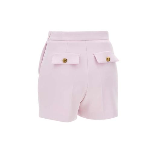 25SS 엘리자베타프랜치 / 여성 클램프 앤 플랩 크레이프 숏팬츠 SH00751E2 544 Pink BPG - ELISABETTA FRANCHI