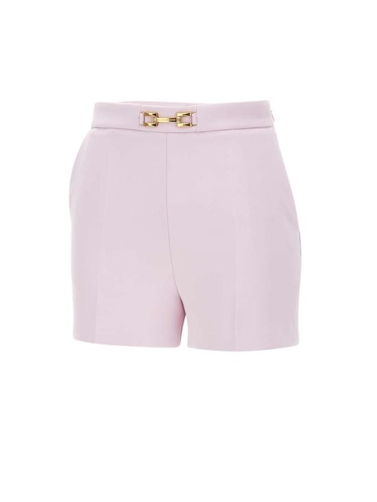 25SS 엘리자베타프랜치 / 여성 클램프 앤 플랩 크레이프 숏팬츠 SH00751E2 544 Pink BPG - ELISABETTA FRANCHI