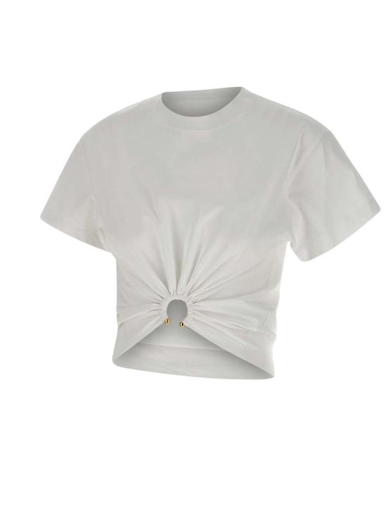 25SS 파코라반 반팔 티셔츠 23AJTO539CO0485 P109 White - PACO RABANNE