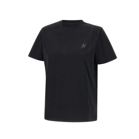 25SS 골든구스 반팔 티셔츠 GWP01220 P00059390100 Black - GOLDEN GOOSE