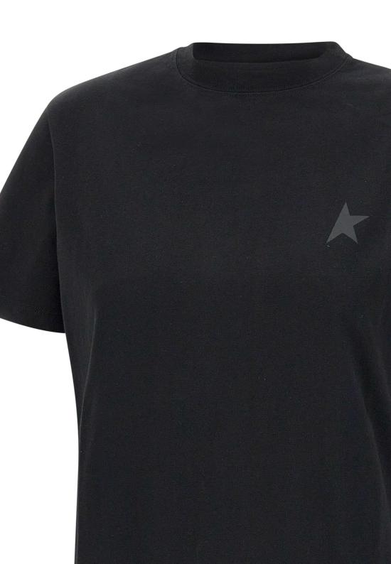 25SS 골든구스 반팔 티셔츠 GWP01220 P00059390100 Black - GOLDEN GOOSE