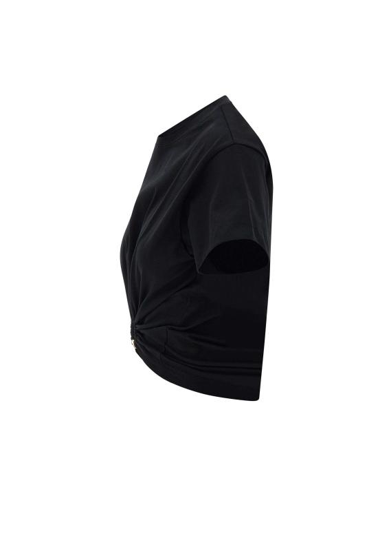 24FW 파코라반 반팔 티셔츠 23AJTO539CO0485 P001 Black - PACO RABANNE