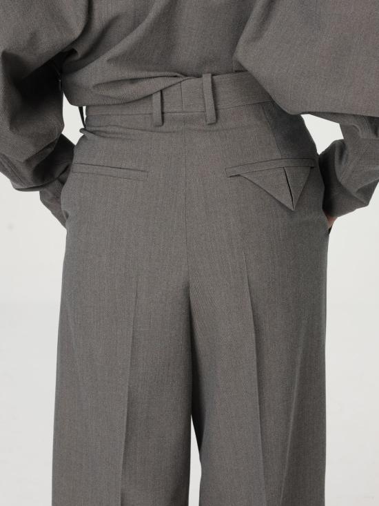  보테가베네타 스트레이트 팬츠 805025V4M30 1962 Grey - BOTTEGA VENETA