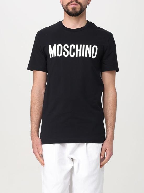 25FW 모스키노 반팔 티셔츠 07200241 1555 Black