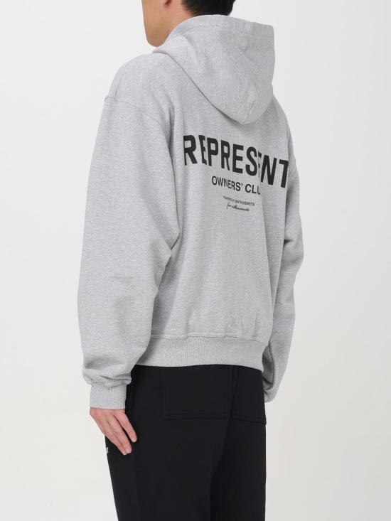 리프레젠트 집업 니트 OCM41122 158 Grey - REPRESENT