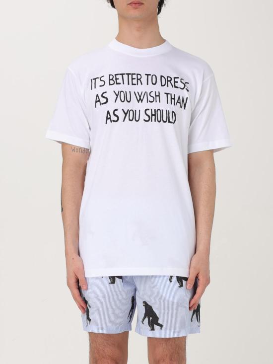 25FW 모스키노 반팔 티셔츠 07160241 1001 White