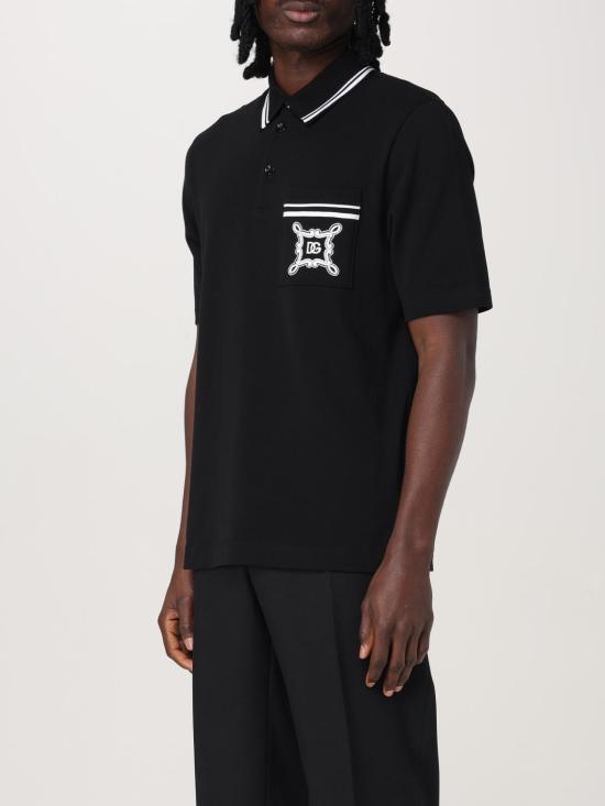 25SS 돌체앤가바나 반팔 티셔츠 G8SN2ZG7N8M N0000 Black - DOLCE & GABBANA