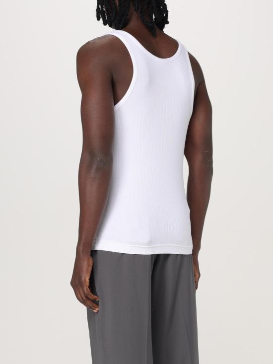 25FW 모스키노 민소매 티셔츠 89070245 1001 White - MOSCHINO