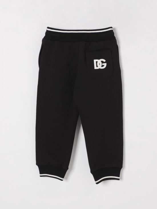 25FW [키즈] 돌체앤가바나 트레이닝/조거 팬츠 L4JPJWG7O7Q N0000 Black - DOLCE & GABBANA