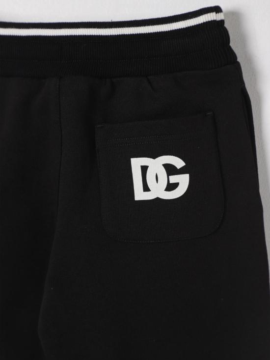25FW [키즈] 돌체앤가바나 트레이닝/조거 팬츠 L4JPJWG7O7Q N0000 Black - DOLCE & GABBANA