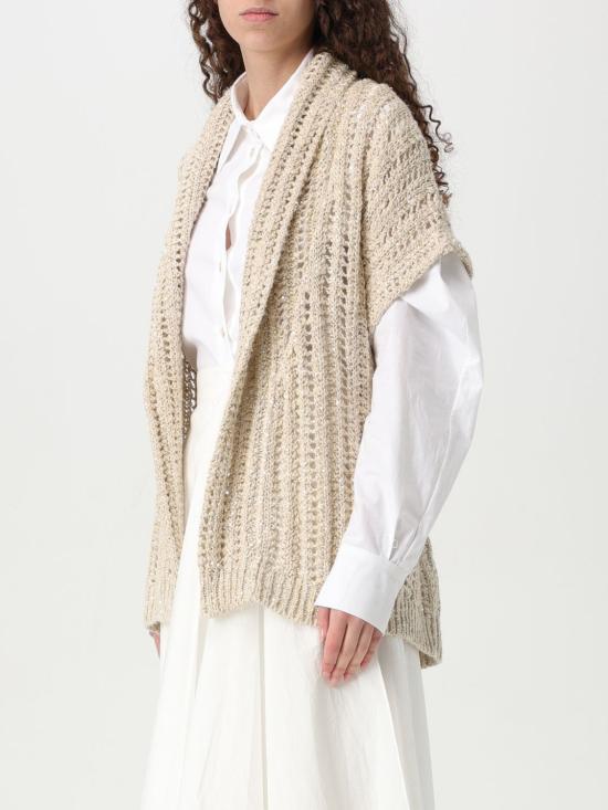 25FW 브루넬로 쿠치넬리 스웨터 MEA393106 CBU80 Beige - BRUNELLO CUCINELLI