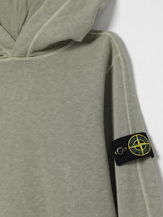 25FW [키즈] 스톤 아일랜드 풀오버 6100003S0060 V0168 Green - STONE ISLAND