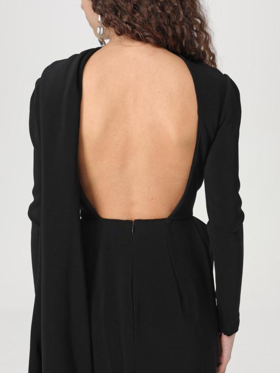 24FW 발렌시아가 롱 원피스 809037 TRO27 1000 Black - BALENCIAGA