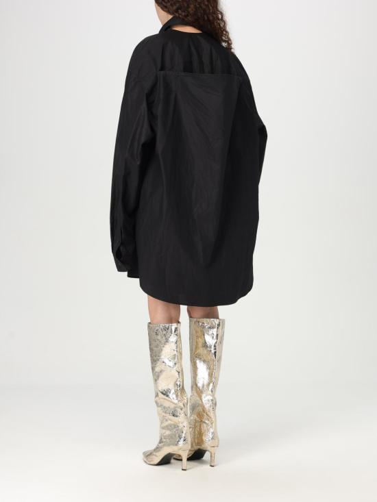  발렌시아가 서스펜디드 셔츠 드레스 809049 TNM60 1000 Black - BALENCIAGA