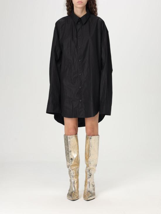  발렌시아가 서스펜디드 셔츠 드레스 809049 TNM60 1000 Black
