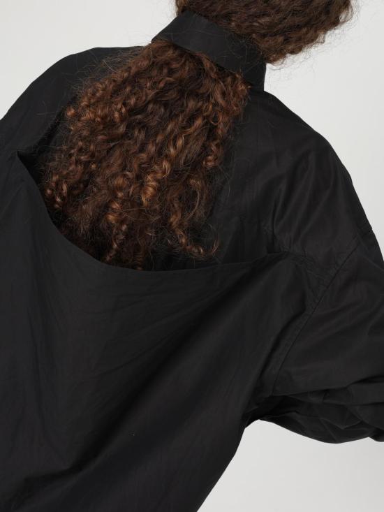  발렌시아가 서스펜디드 셔츠 드레스 809049 TNM60 1000 Black - BALENCIAGA