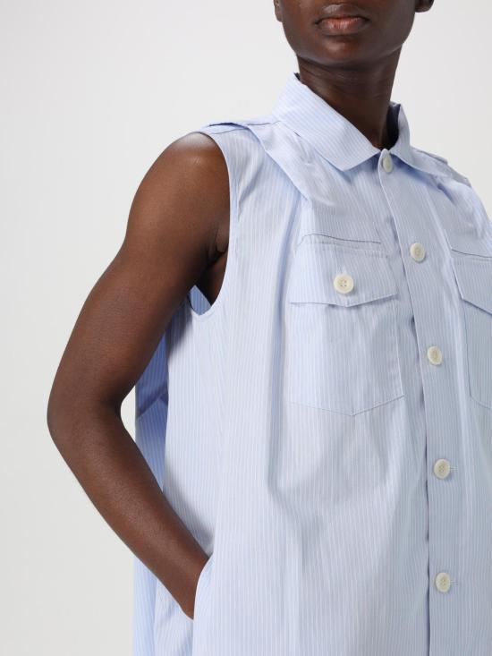 25SS 사카이 숏 원피스 2507649 458 Blue - SACAI