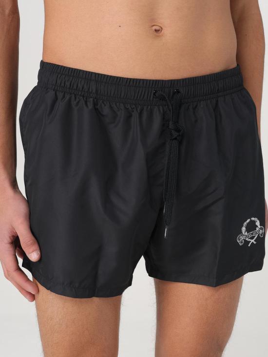 25FW 모스키노 스윔팬츠 42050275 1555 Black - MOSCHINO