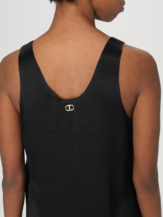 25FW 트윈셋 민소매 티셔츠 251TP2651 00006 Black - TWINSET