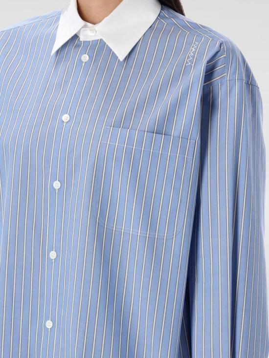 25SS 마르니 블라우스 CAMA0505QSUTC455 STB61 Blue - MARNI