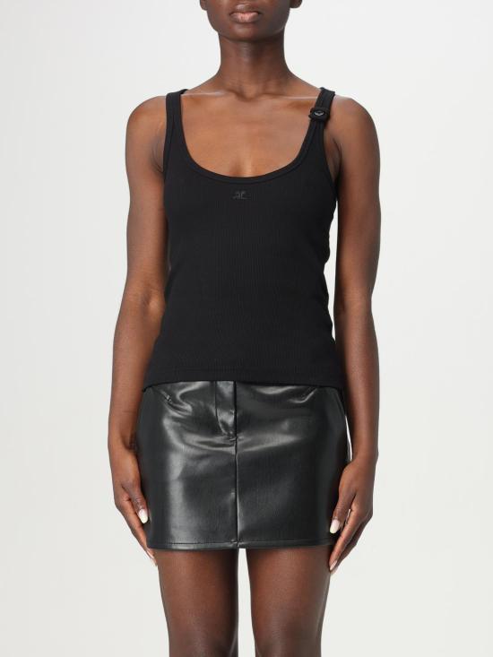 25FW 쿠레쥬 민소매 티셔츠 125JDE123JS0194 9999 Black