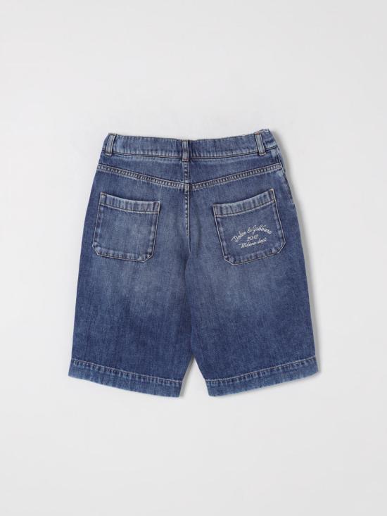 25FW [키즈] 돌체앤가바나 쇼츠/버뮤다 L43Q71LDC94 S9000 Denim - DOLCE & GABBANA