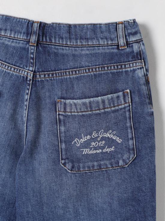 25FW [키즈] 돌체앤가바나 쇼츠/버뮤다 L43Q71LDC94 S9000 Denim - DOLCE & GABBANA
