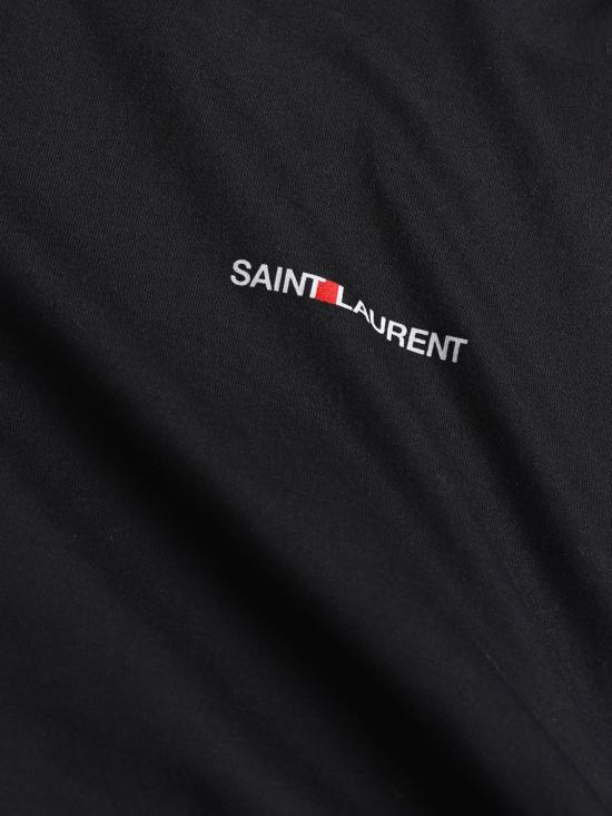 25FW 생로랑 리브 고쉬 티셔츠 464572YB2DQ 1000 Black - SAINT LAURENT